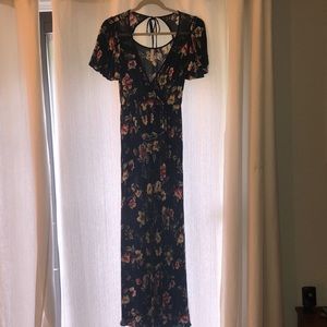 Xhilaration navy blue jumpsuit